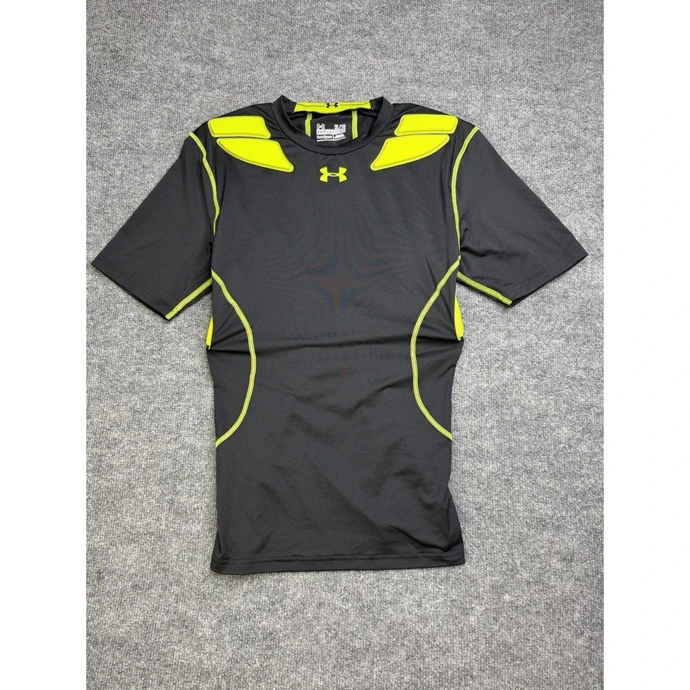 Under Armour Heatgear Gameday Compression Padded Football Shirt XLarge Black